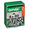 Spax Universalschraube T-Star plus (Ø x L: 4,5 x 30 mm, WIROX Oberfläche, T-Star plus, 50 Stk.)