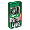 Spax Universalschraube T-Star plus (Ø x L: 6 x 100 mm, WIROX Oberfläche, T-Star plus, 10 Stk.)