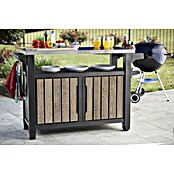 Keter Mesa de servicio Unity XL (L x An: 134 x 52 cm, Marrón/Antracita) | BAUHAUS