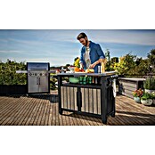 Keter Mesa de servicio Unity XL (L x An: 134 x 52 cm, Marrón/Antracita) | BAUHAUS