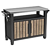 Keter Mesa de servicio Unity XL (L x An: 134 x 52 cm, Marrón/Antracita) | BAUHAUS