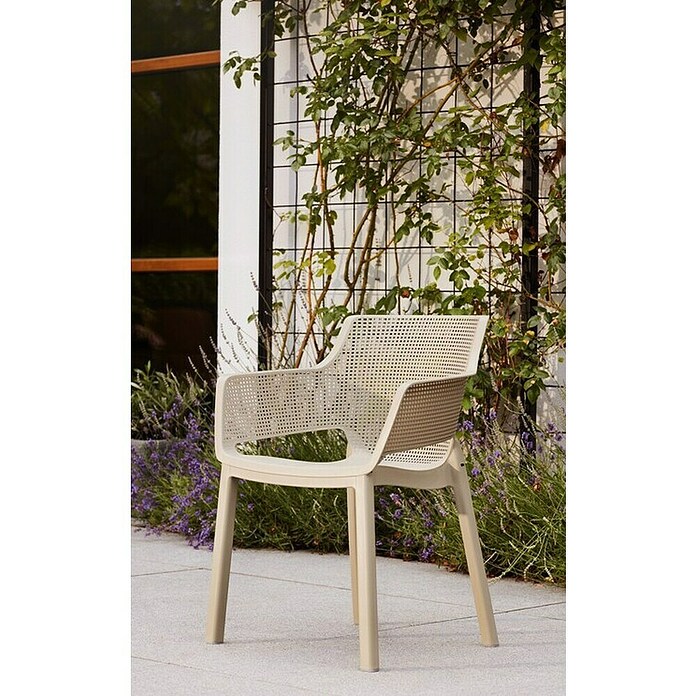 Keter Silla de jardín Elisa (Polipropileno, Cappuccino, An x Pr x Al: 53 x 62 x 78,4 cm) | BAUHAUS