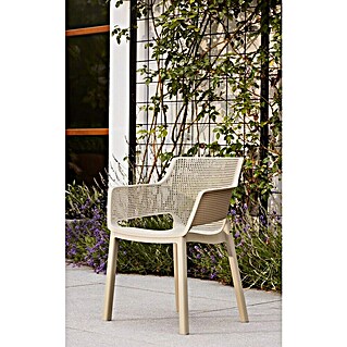 Keter Silla de jardín Elisa (Polipropileno, Cappuccino, An x Pr x Al: 53 x 62 x 78,4 cm)