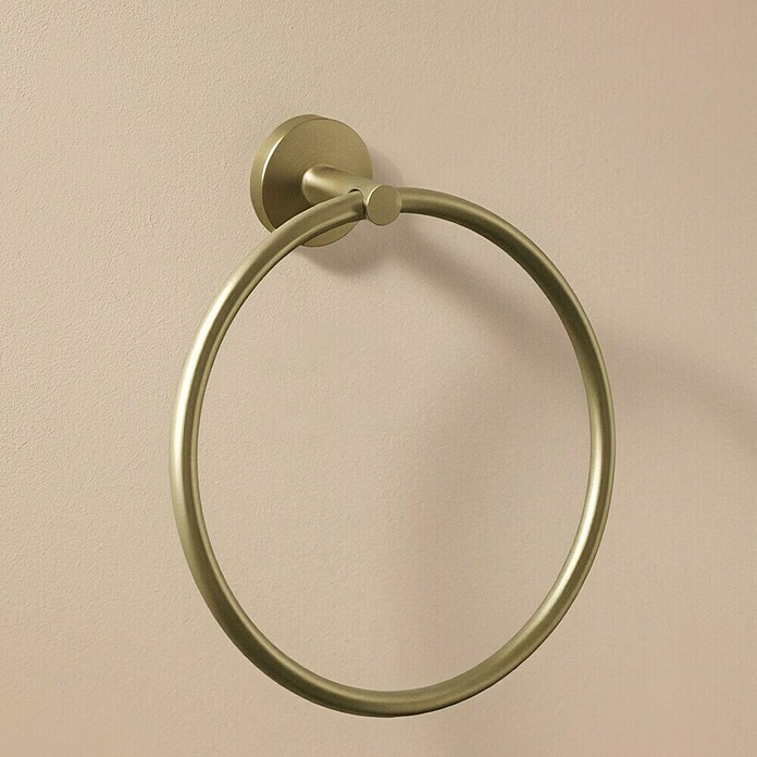 Cosmic Toallero de anilla Dual Start (Ancho: 20 cm, Oro, Mate) | BAUHAUS