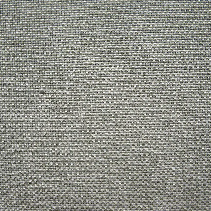 Elbersdrucke Ösenschal Lino - Taupe, 140 x 255 cm, 100 % Polyester - Nahaufnahme von grauem Stoff mit feiner Textur. Ideal für Hintergründe, Textildesign und Polsterprojekte.
