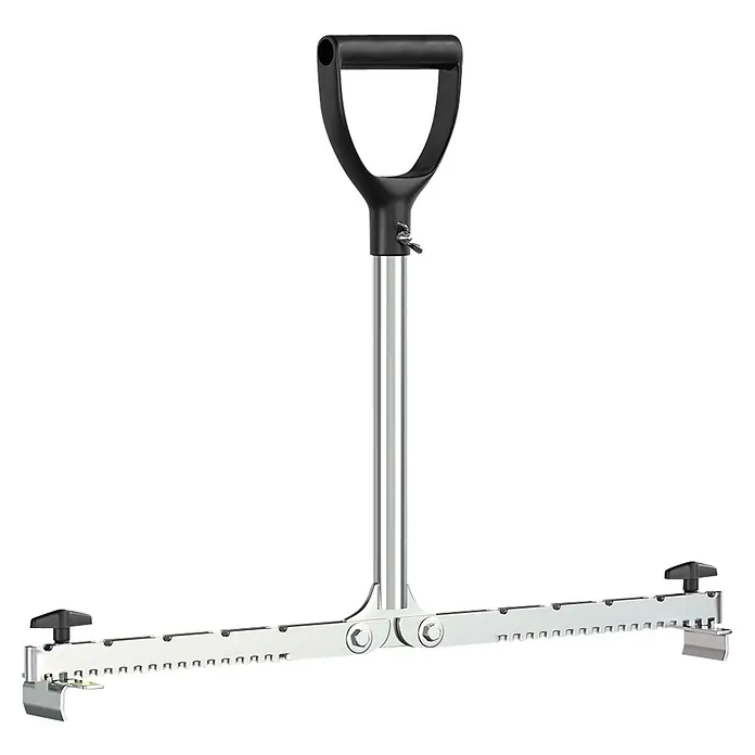 Langfit Plattenheber MS-PH2062L - Geeignet für: Terrassenplatten, Plattengröße: 30 - 62 cm - Hier ist ein Fliesenheber mit D-Griff. Er ist aus robustem Stahl gefertigt und hat eine verstellbare Spannweite zum Anheben von Fliesen.