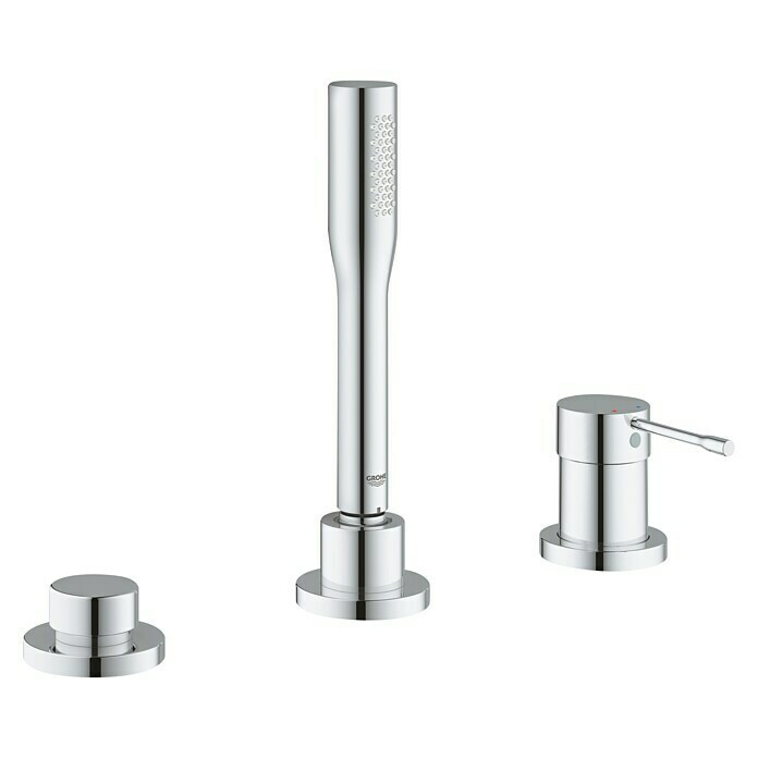 Grohe Essence Wannenrandarmatur3-Loch, Chrom, Glänzend Front View