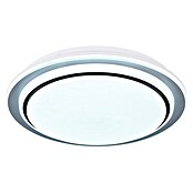 Globo LED-Deckenleuchte rund Foppa (24 W, Ø x H: 40 x 7 cm, Schwarz, Weiß) | BAUHAUS