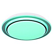 Globo LED-Deckenleuchte rund Foppa (24 W, Ø x H: 40 x 7 cm, Schwarz, Weiß) | BAUHAUS