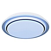 Globo LED-Deckenleuchte rund Foppa (24 W, Ø x H: 40 x 7 cm, Schwarz, Weiß) | BAUHAUS