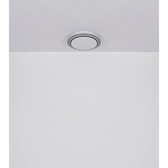 Globo LED-Deckenleuchte rund Foppa (24 W, Ø x H: 40 x 7 cm, Schwarz, Weiß) | BAUHAUS