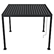 Sunfun Milos Paviljon s letvicama  (Š x D: 294 x 294 cm, Boja stalka: Antracit, Aluminij) | BAUHAUS