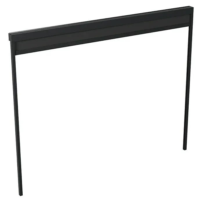 Sunfun Milos Panel lateral - An x Al: 276 x 217 cm, Antracita, Para pérgola con laterales Milos, Profundidad: 8,5 cm - Pérgola negra elegante con techo inclinado, perfecta para espacios exteriores, que ofrece sombra y protección contra los elementos. Diseño moderno.