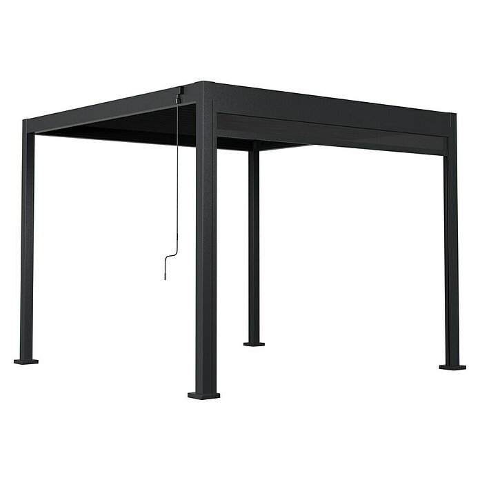 Sunfun Milos Panel lateral (An x Al: 276 x 217 cm, Antracita, Para pérgola con laterales Milos, Profundidad: 8,5 cm) | BAUHAUS
