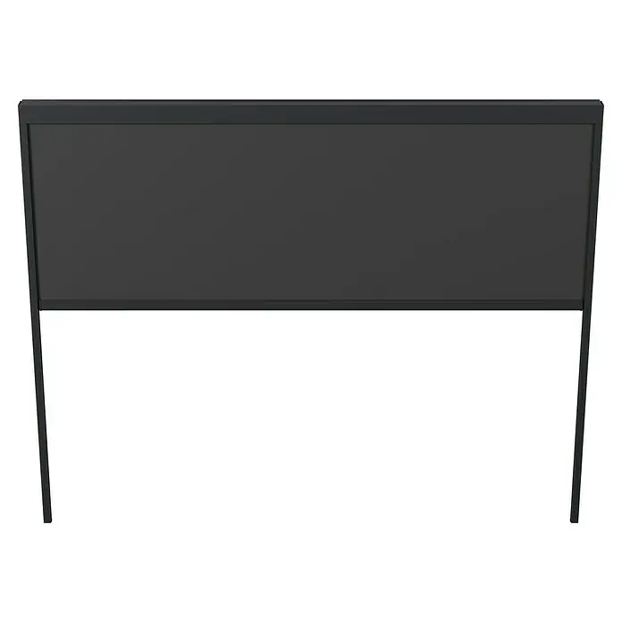 Sunfun Milos Panel lateral - An x Al: 276 x 217 cm, Antracita, Para pérgola con laterales Milos, Profundidad: 8,5 cm - Un primer plano de una moderna campana extractora gris, con líneas horizontales y un diseño elegante.
