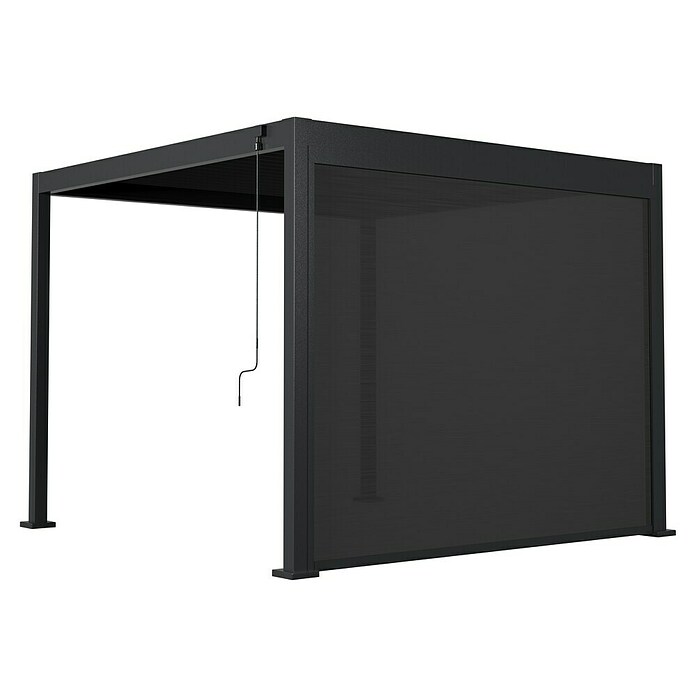 Sunfun Milos Panel lateral (An x Al: 276 x 217 cm, Antracita, Para pérgola con laterales Milos, Profundidad: 8,5 cm) | BAUHAUS