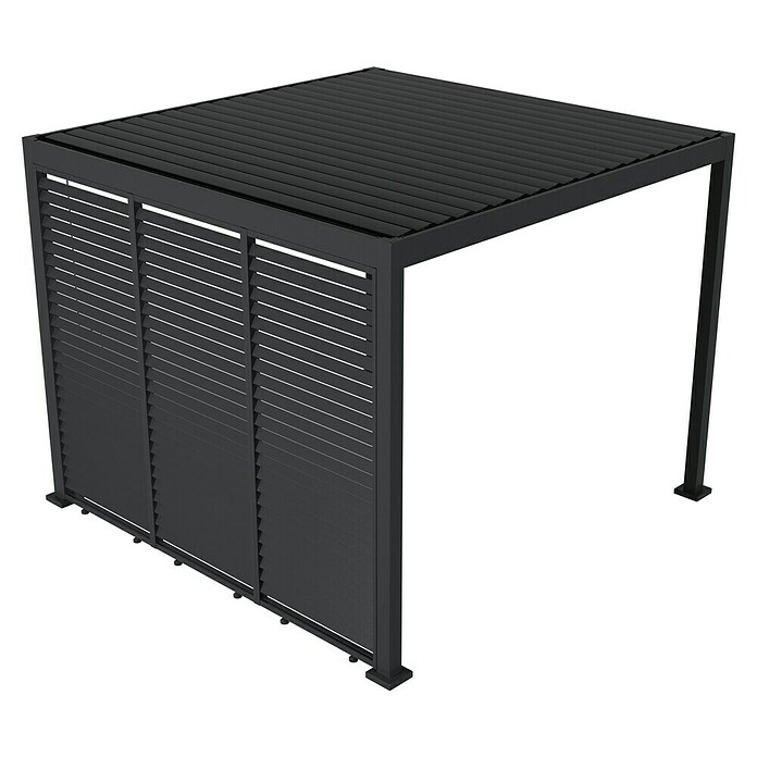 Sunfun Milos Bočna stena za paviljon  (Š x V: 92 x 221,5 cm, Antracit) | 8298 - Gartenzelte/Pavillons | ICFA - Sonnenschutz | ICF - Sonnenschutz | IC - Freizeit im Garten | I - Stadtgarten | BAUHAUS