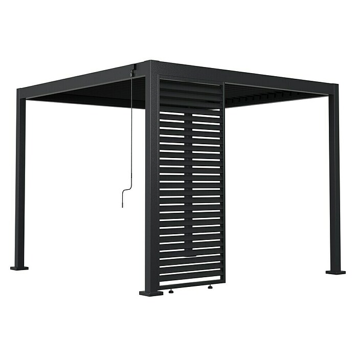 Sunfun Milos Bočna stena za paviljon  (Š x V: 92 x 221,5 cm, Antracit) | 8298 - Gartenzelte/Pavillons | ICFA - Sonnenschutz | ICF - Sonnenschutz | IC - Freizeit im Garten | I - Stadtgarten | BAUHAUS