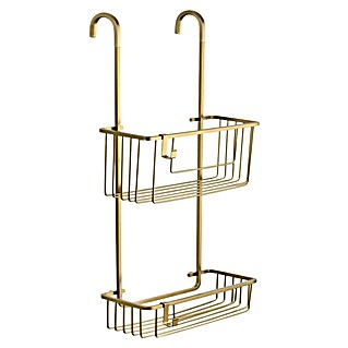 Tatay Cesta de baño Aluminum (28 x 15,5 x 56 cm, Oro)