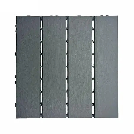 Floordirekt  Klickfliese Terrassenfliese Elyse 30 x 30 cm 11er Set Polypropylen Klickfliese Grau