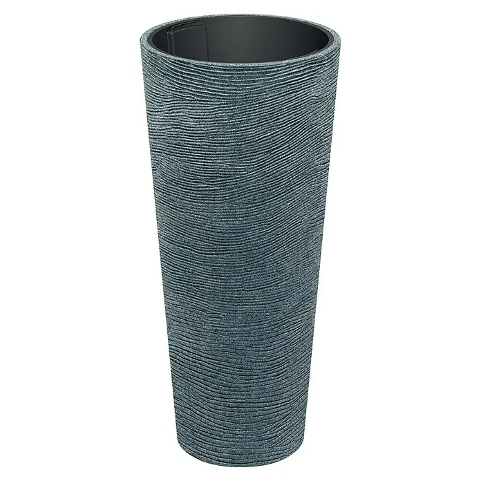 ETHICK Pflanzsäule rund Tubra - Außenmaß (Ø x H): 48 x 105 cm, Kunststoff, Granit, Herausnehmbarer Pflanztopf - Dekorativer Pflanzkübel mit gerillter Oberfläche, ideal für den Innen- und Außenbereich. Ein stilvolles Accessoire für Pflanzenliebhaber.
