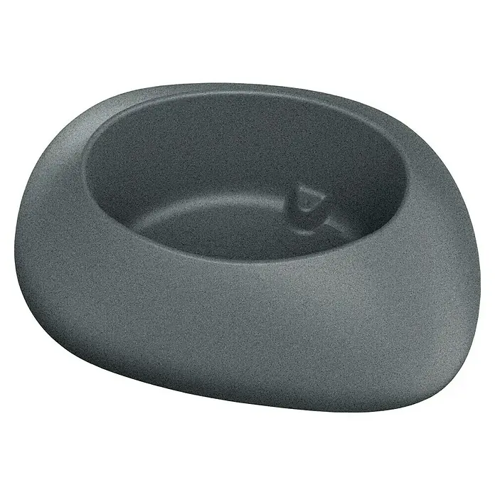 ETHICK Pflanztopf Yeke - Außenmaß (L x B x H): 50 x 40 x 25 cm, Kunststoff, Granit - Eine moderne, graue Pflanzschale in ungewöhnlicher Form, ideal für den Innen- und Außenbereich, um Pflanzen stilvoll zu präsentieren.