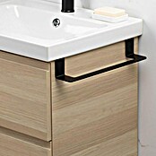Tatay Toallero de gancho para mueble Flat (Ancho: 40 cm, Negro, Aluminio) | BAUHAUS