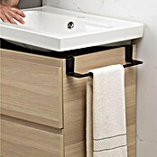 Tatay Toallero de gancho para mueble Flat (Ancho: 40 cm, Negro, Aluminio) | BAUHAUS