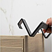 Tatay Toallero de gancho para mueble Flat (Ancho: 40 cm, Negro, Aluminio) | BAUHAUS