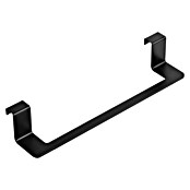 Tatay Toallero de gancho para mueble Flat (Ancho: 40 cm, Negro, Aluminio) | BAUHAUS