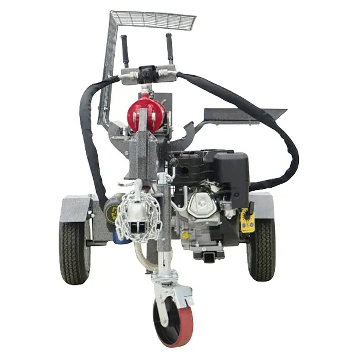 HZC Power Holzspalter HS40285 - 40 t, Max. Spaltgutlänge: 530 mm - Straßenmarkierungsmaschine.
