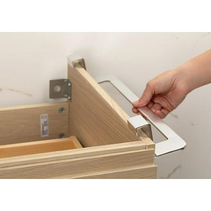 Tatay Toallero de gancho para mueble Flat (Ancho: 40 cm, Cromo, Aluminio) | BAUHAUS
