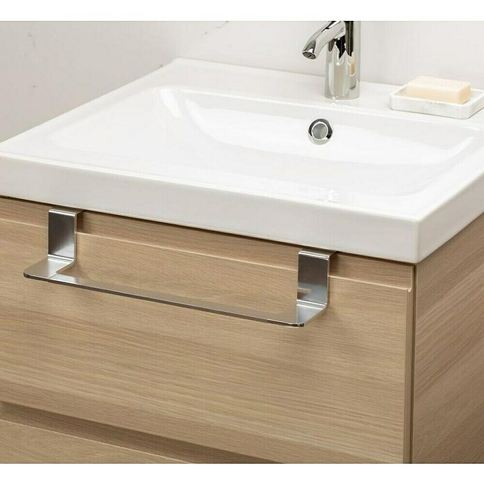Tatay Toallero de gancho para mueble Flat (Ancho: 40 cm, Cromo, Aluminio) | BAUHAUS