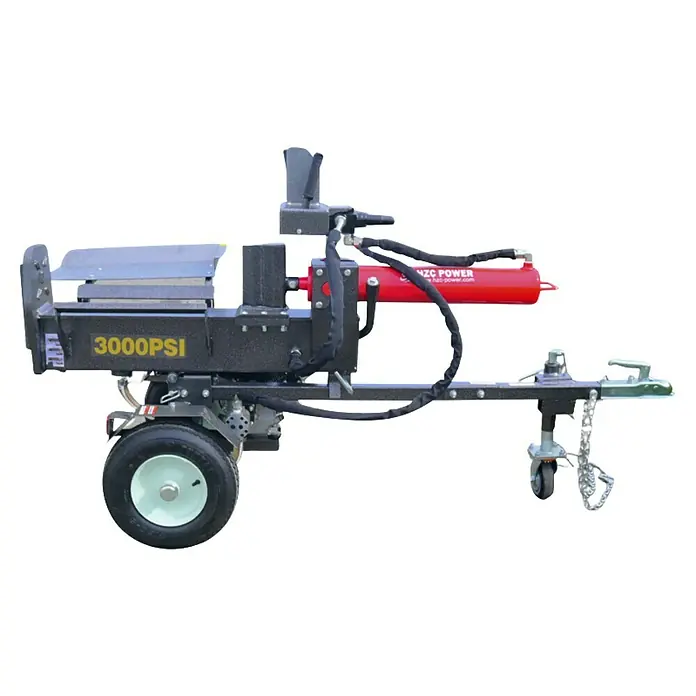 HZC Power Holzspalter HS30288 - 30 t, Max. Spaltgutlänge: 600 mm - Ein horizontaler Holzspalter mit einer Kapazität von 3000 PSI, ideal für den privaten und professionellen Gebrauch zur Holzbearbeitung.