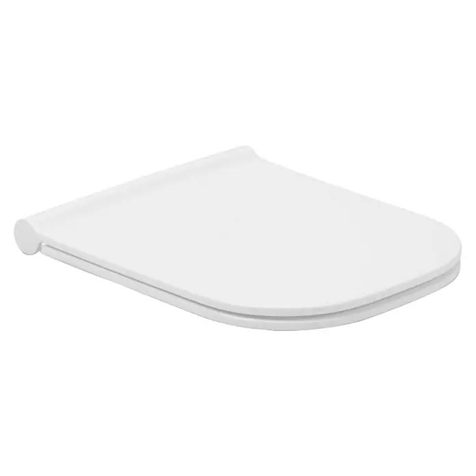 Tatay Tapa WC G-Compact - Blanco - Un asiento de inodoro hecho de plástico blanco. Tiene un diseño redondeado y una superficie lisa. Apto para cualquier baño.