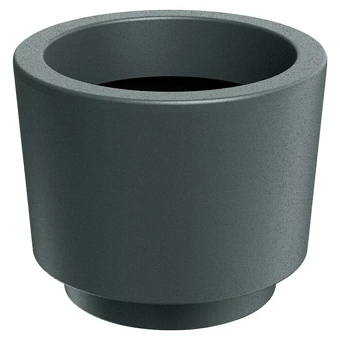 ETHICK Pflanztopf Splito - Außenmaß (Ø x H): 30 x 24 cm, Kunststoff, Graphit - Abbildung eines modernen Pflanzgefäßes. Ideal für den Innen- und Außenbereich, um Pflanzen stilvoll in Szene zu setzen.