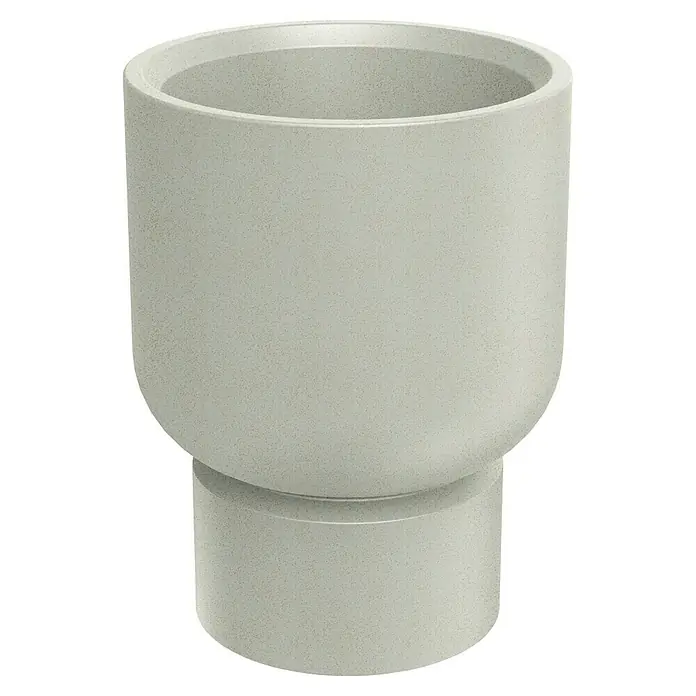 ETHICK Pflanztopf Molta Base - Außenmaß (Ø x H): 40 x 51 cm, Kunststoff, Sand - Dieser stilvolle, grauer Pflanztopf mit einem schlichten Design ist ideal für Innen- und Außenbereiche. Er ist robust und bietet Pflanzen ein schönes Zuhause.