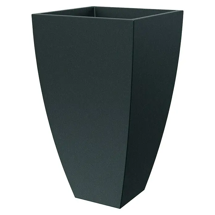 ETHICK Pflanzkübel eckig Mooda - 1 Stk., Außenmaß (L x B x H): 70 x 70 x 100 cm, Kunststoff, Dunkelgrau - Ein stilvoller, dunkler, hoher Pflanzkübel in quadratischer Form, ideal für Innen- und Außenbereiche.
