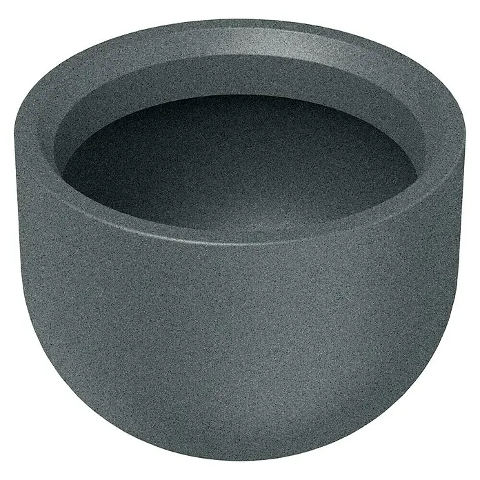 ETHICK Pflanztopf Molta - Außenmaß (Ø x H): 40 x 30 cm, Kunststoff, Granit - Pflanzgefäß aus grauem Steinzeug. Das runde Design des Pflanzgefäßes eignet sich perfekt für den Innen- und Außenbereich und bietet Pflanzen ein stilvolles Zuhause.