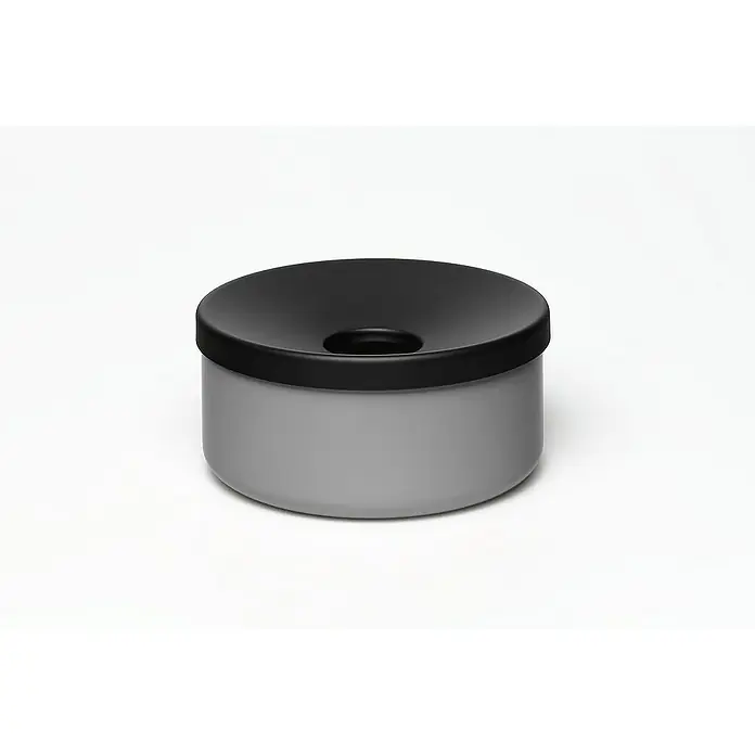 Proregal Asche-Mülleimer robust - Stahl, Silber