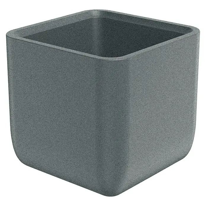 ETHICK Pflanzkübel eckig Molta - 1 Stk., Außenmaß (L x B x H): 48 x 48 x 45 cm, Kunststoff, Granit - Grauer Pflanzkasten aus robustem Material, ideal für Zimmerpflanzen. Die schlichte Form passt gut zu modernem Interieur.