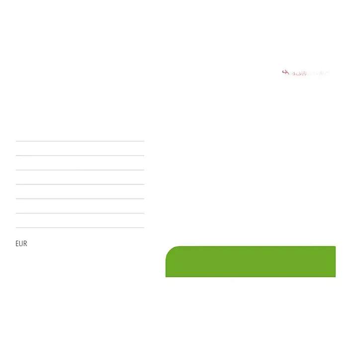 Gutscheinkarte - Per Postversand, 20 Euro, Kleeblatt - Grüne Bauhaus Gutscheinkarte mit Platz für persönliche Widmung und Wertangabe in EUR. Ideal als Geschenk für Heimwerker.