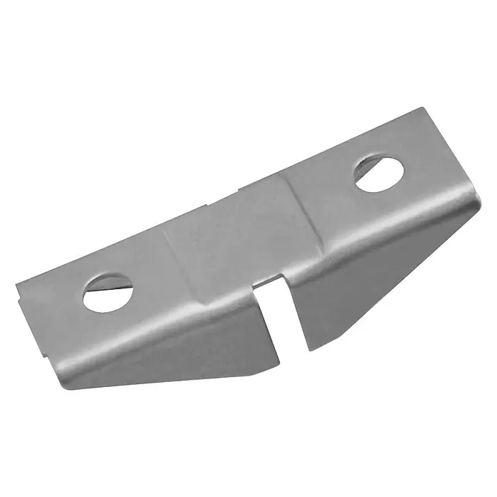 Dolle Aleta doble de acero - 2 lados, Apto para: Soporte con cuadrícula 32, 6 ud. - Soporte metálico con dos agujeros para montaje seguro, ideal para diversas aplicaciones que requieren una sujeción firme.