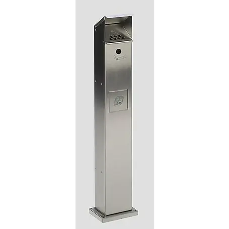 Proregal  Asche-Mülleimer Standsäule für Außenbereich