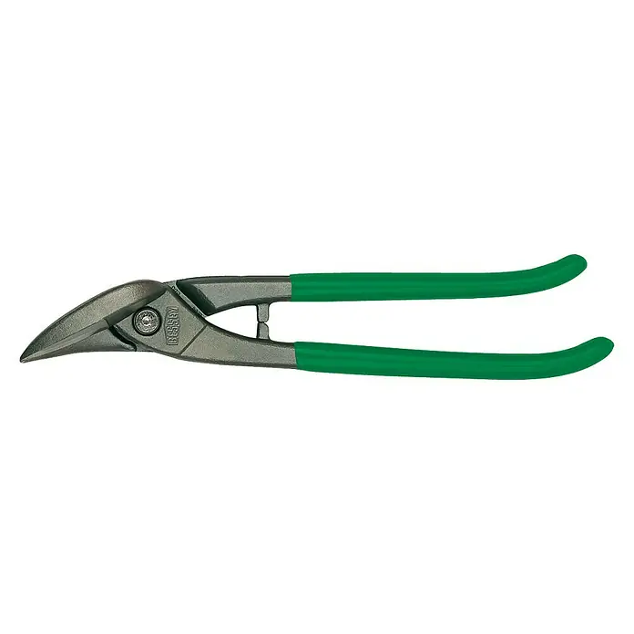 Wisent Tijeras Ideal - Largo: 260 mm, Corte a derecha - Tijeras de cortar chapa con mango verde. Las tijeras son perfectas para cortar chapa y otros materiales, y son robustas y duraderas.