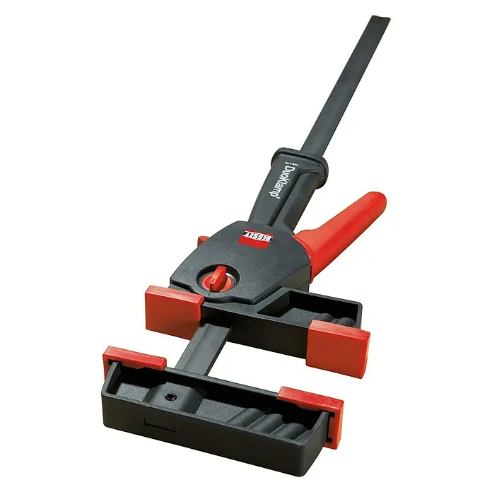Bessey Einhandzwinge DuoKlamp DUO 65-8 - Spannweite: 650 mm, Spannkraft: 1.200 N, Ausladung: 85 mm - Die BESSEY DuoKlamp Einhandzwinge ermöglicht schnelles, komfortables und flexibles Spannen mit einer Hand. Ideal für verschiedenste Anwendungen.