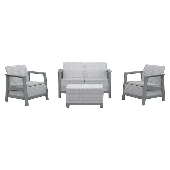 Keter Komplet lounge pohištva Scandi  (Siva) | 8283 - Kissenboxen | ICAF - Sommermöbel individual | ICA - Sommermöbel | IC - Freizeit im Garten | I - Stadtgarten | BAUHAUS