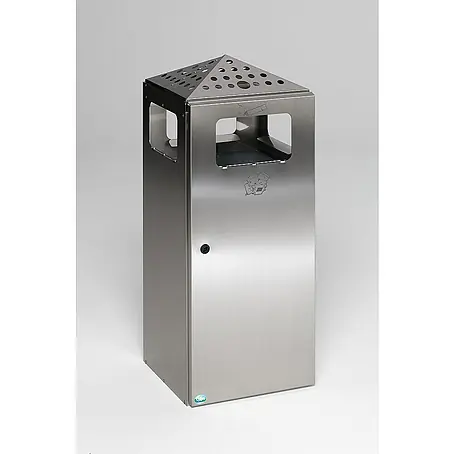 Proregal  Asche-Mülleimer mit Einflügeltür + Deckel