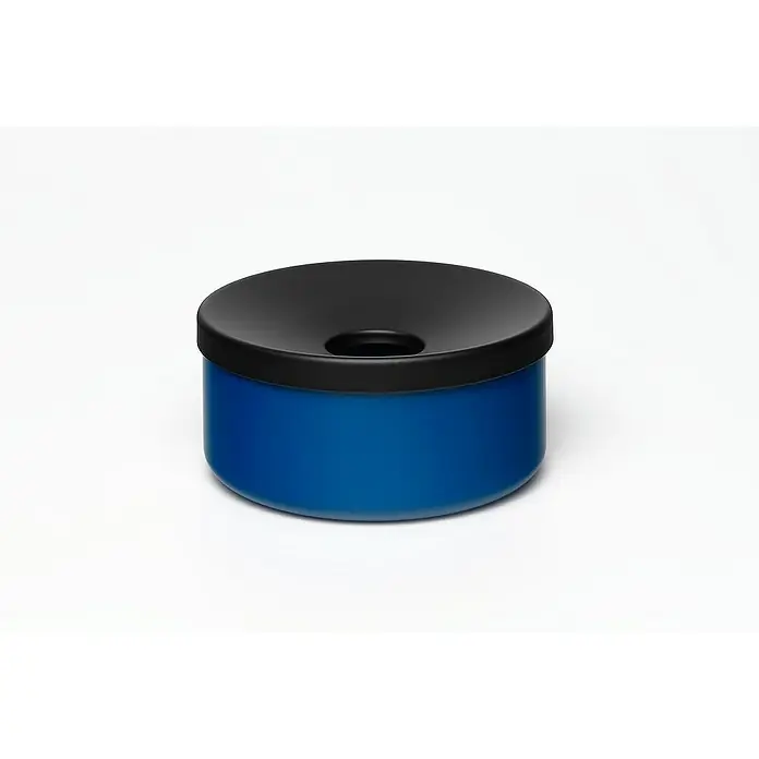 Proregal Asche-Mülleimer robust - Stahl, Blau