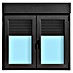 Ventana de PVC practicable-oscilobatiente 